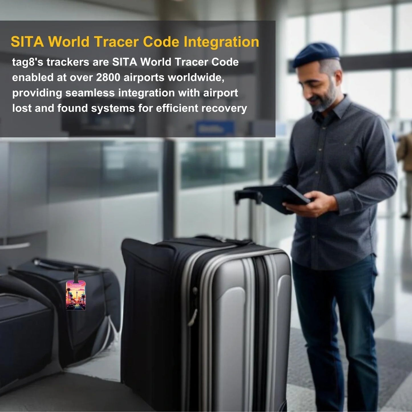 Smart Bag Security Tag - Las Vegas [Pack 2]-4